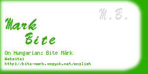 mark bite business card